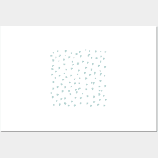 Simple mint blue abstract pattern Posters and Art